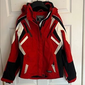 Icepeak Red Black White Ski Jacket